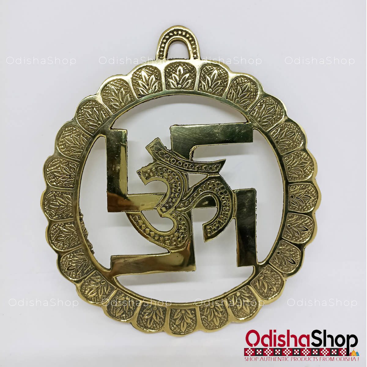 You are currently viewing Brass Wall Hanging With Om and Swastik